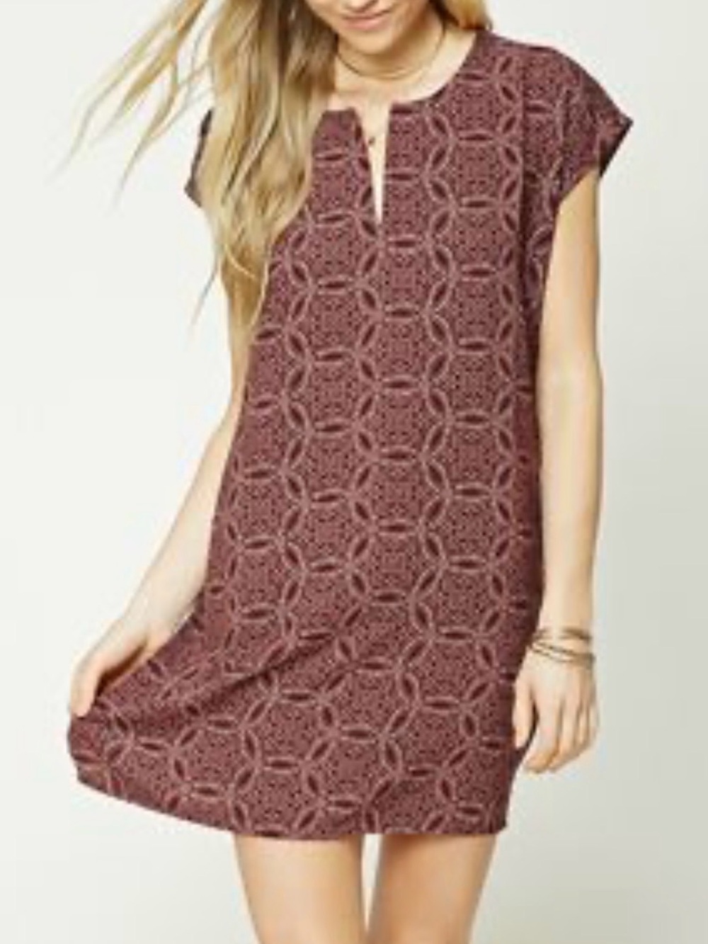Forever 21 Women Shift Dress (Size: S)
